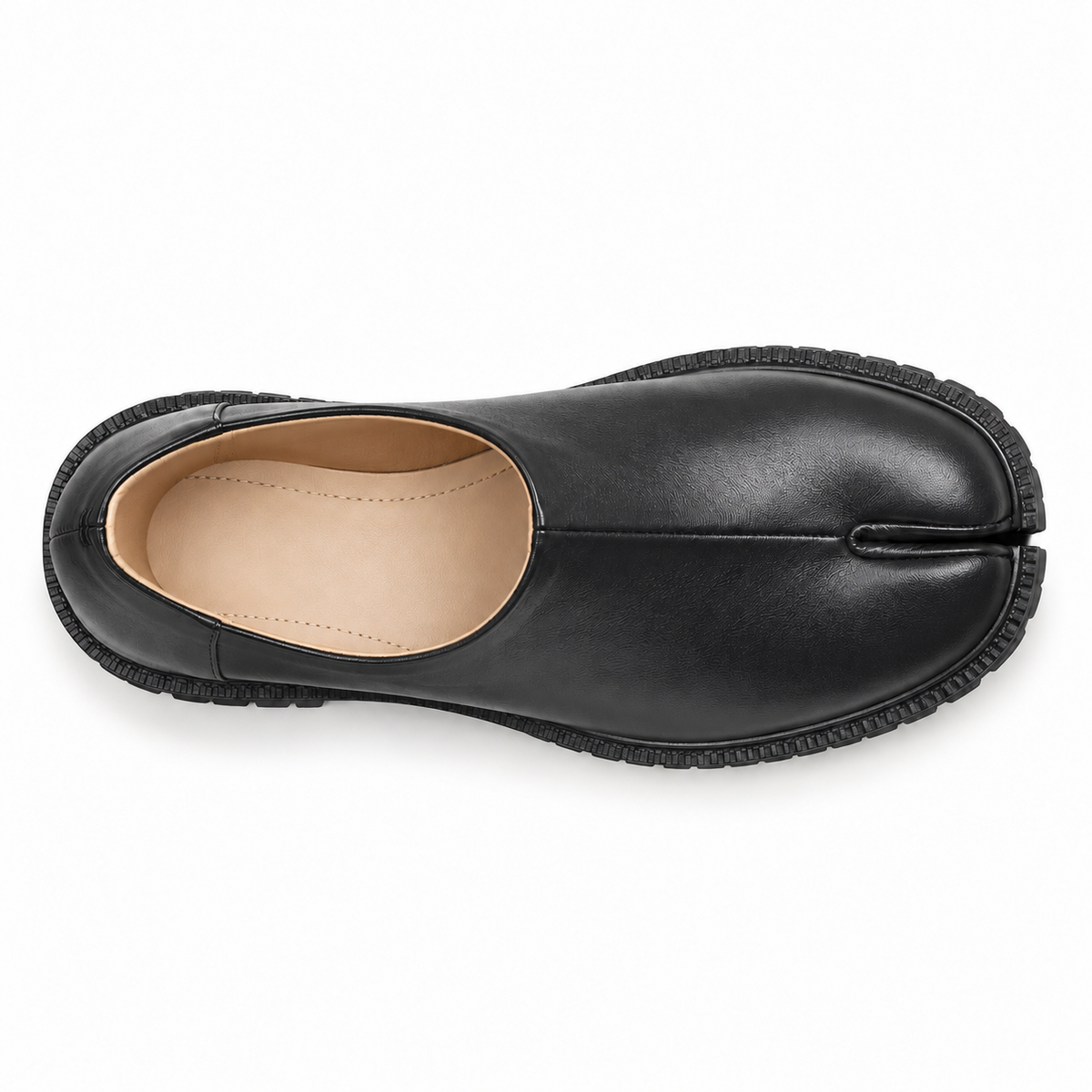 Mocassin Femme Tabi à Plateforme Crantée