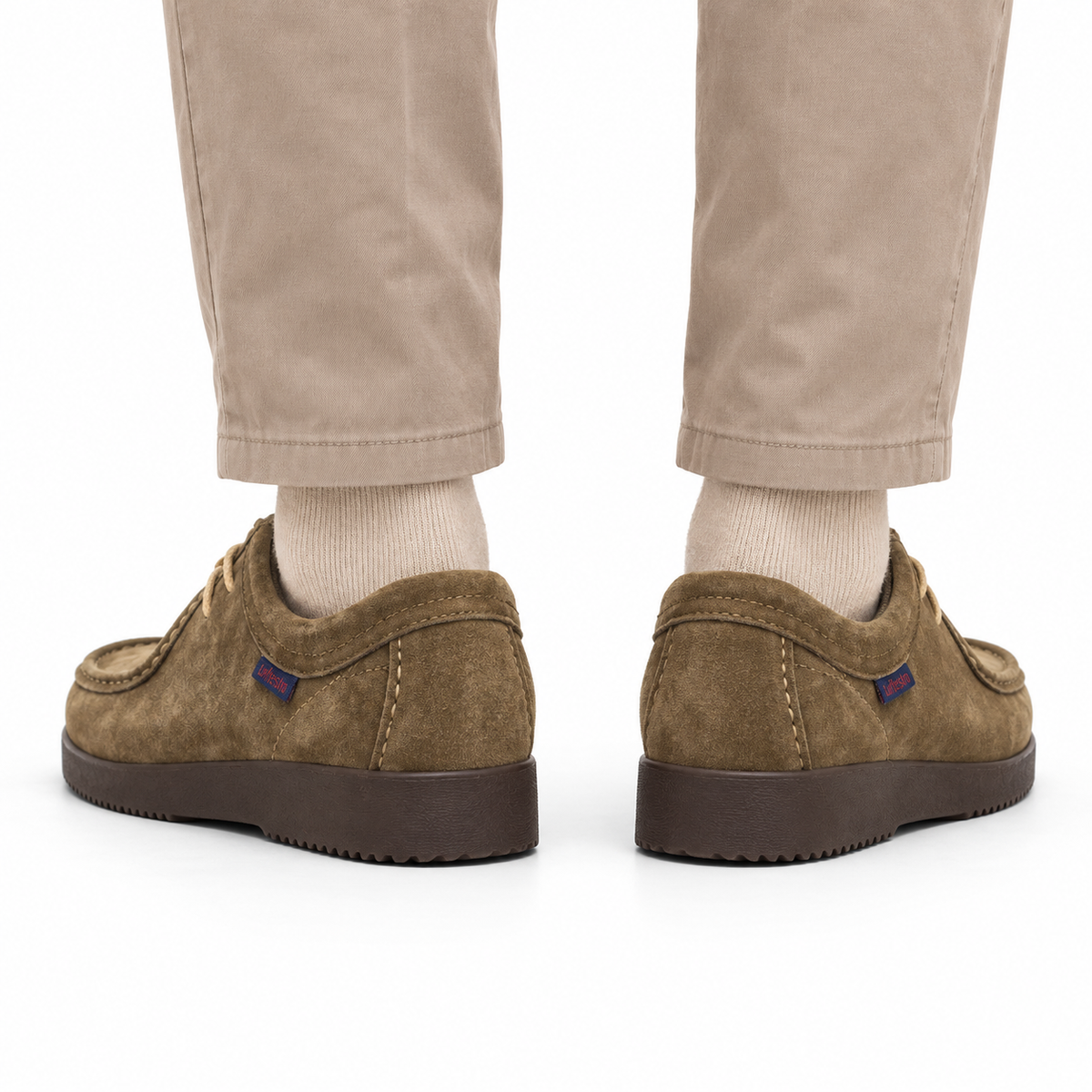 Mocassin Homme Daim à Lacets