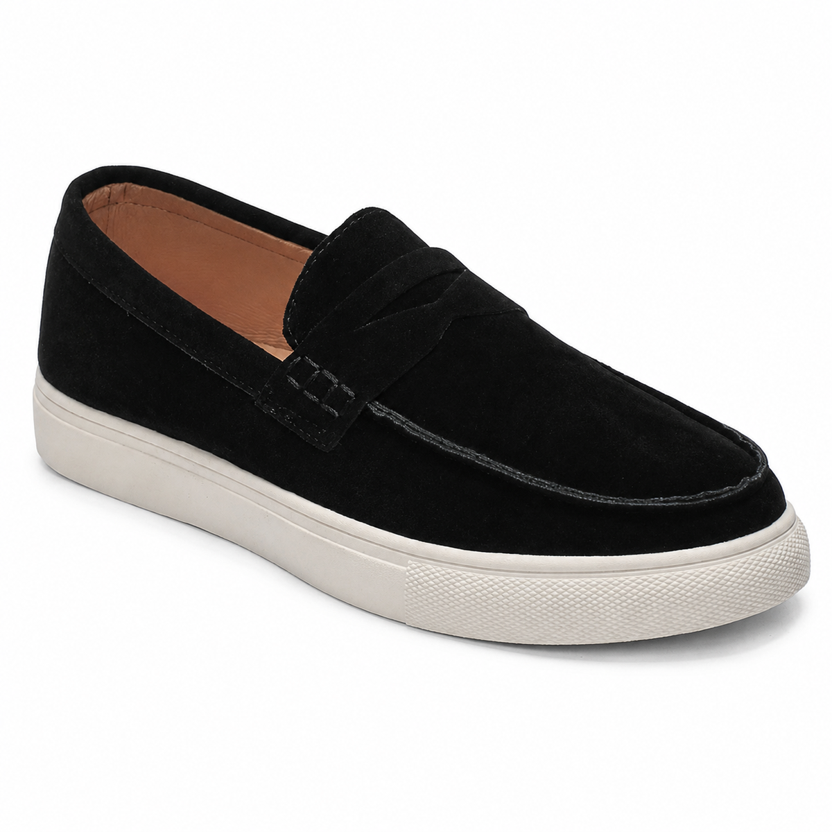 Mocassin Homme Daim Véritable Semelle Basket