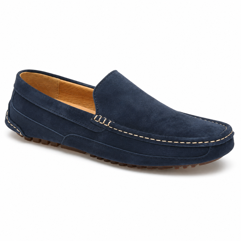 Mocassin Homme Aspect Daim Semelle à Picots