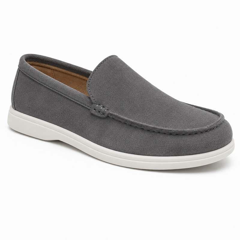 Mocassin Homme Suédine Empeigne Lisse