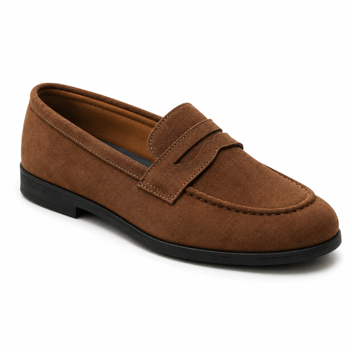 Mocassin Homme Effet Daim Bride Fendue