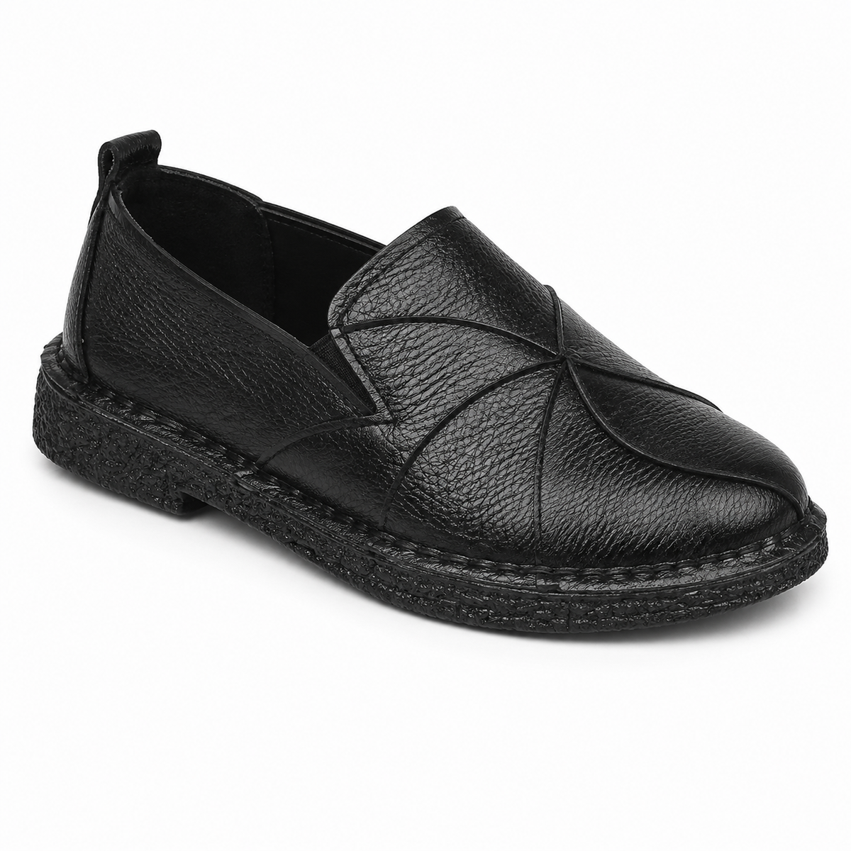 Mocassin Femme Cuir Patchwork Multicolore