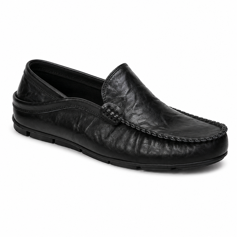 Mocassin Homme Cuir de Vachette Souple