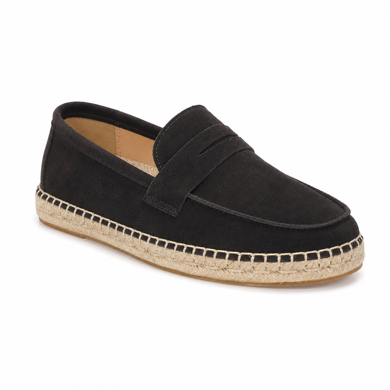 Mocassin Homme Daim Semelle Espadrille