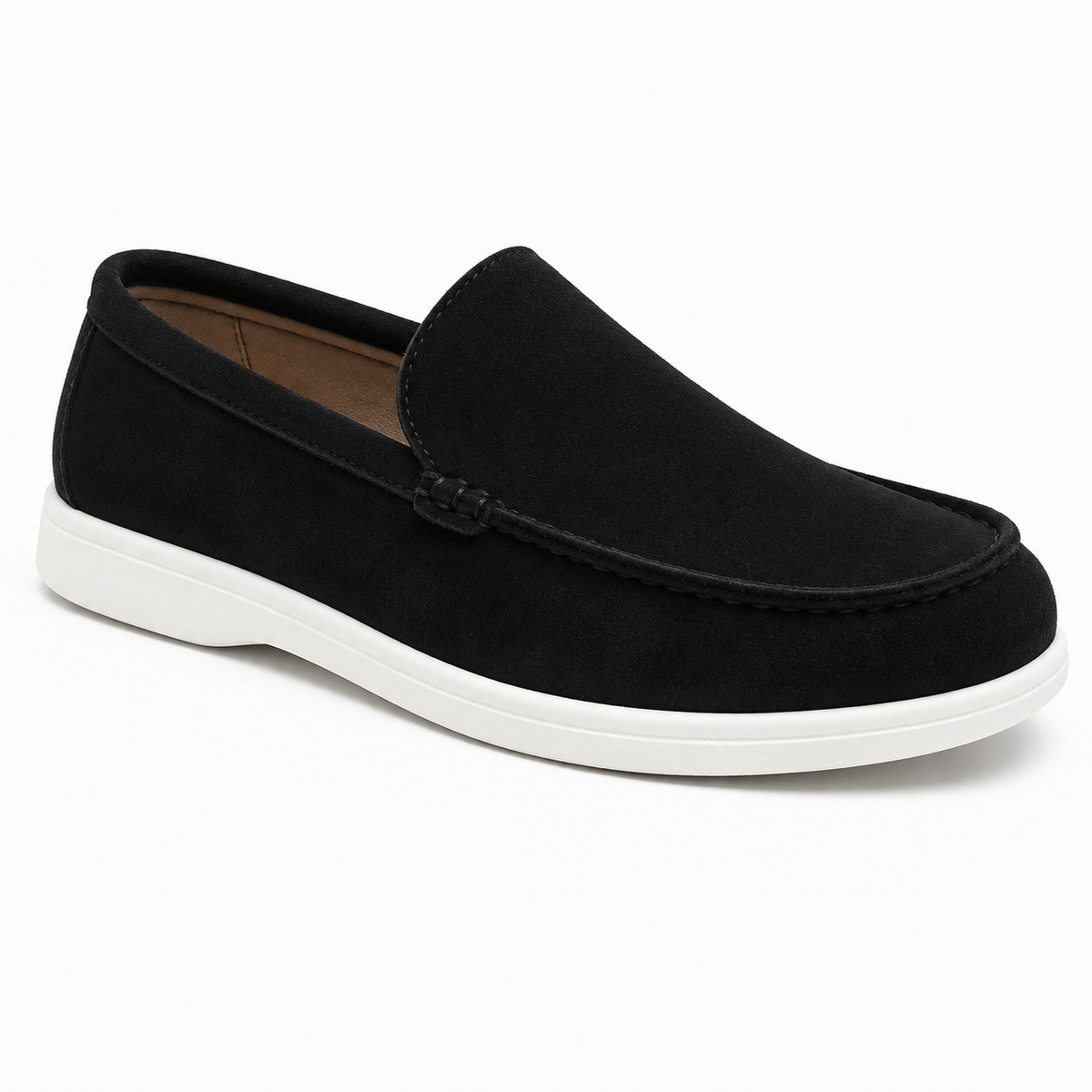 Mocassin Homme Suédine Empeigne Lisse