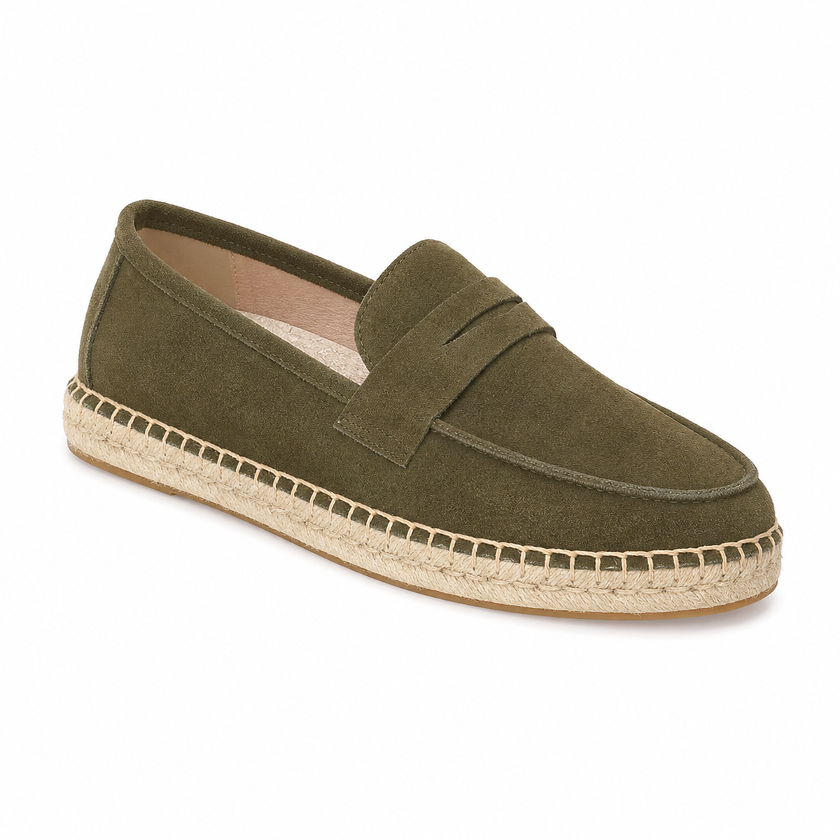 Mocassin Homme Daim Semelle Espadrille