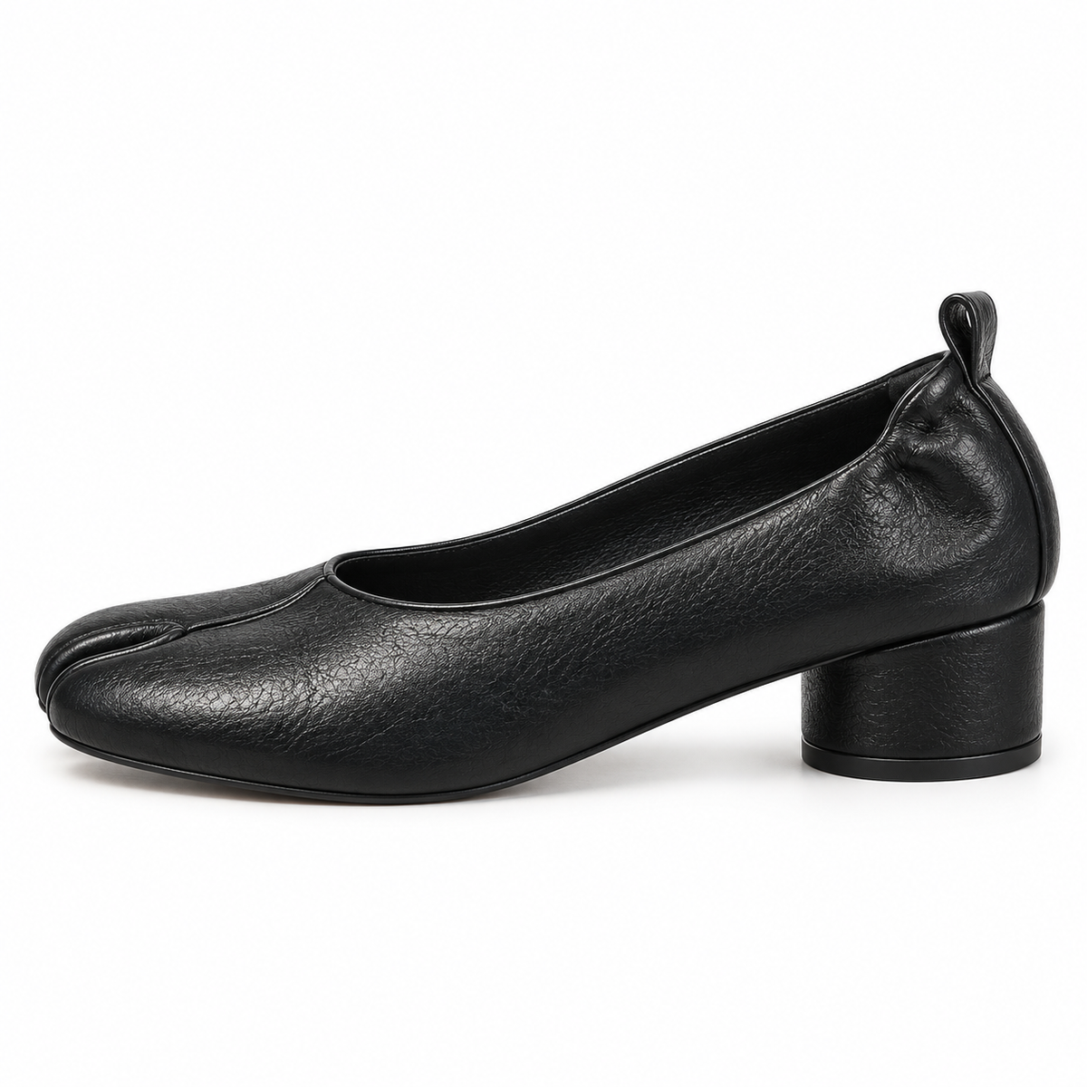 Mocassin Femme Tabi à Talon Bloc