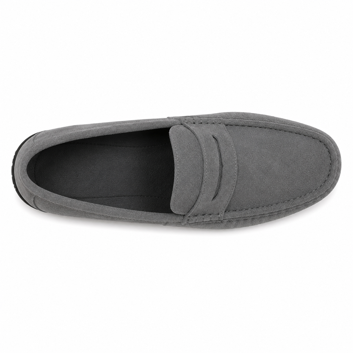 Mocassin Homme Suédine Semelle Noire