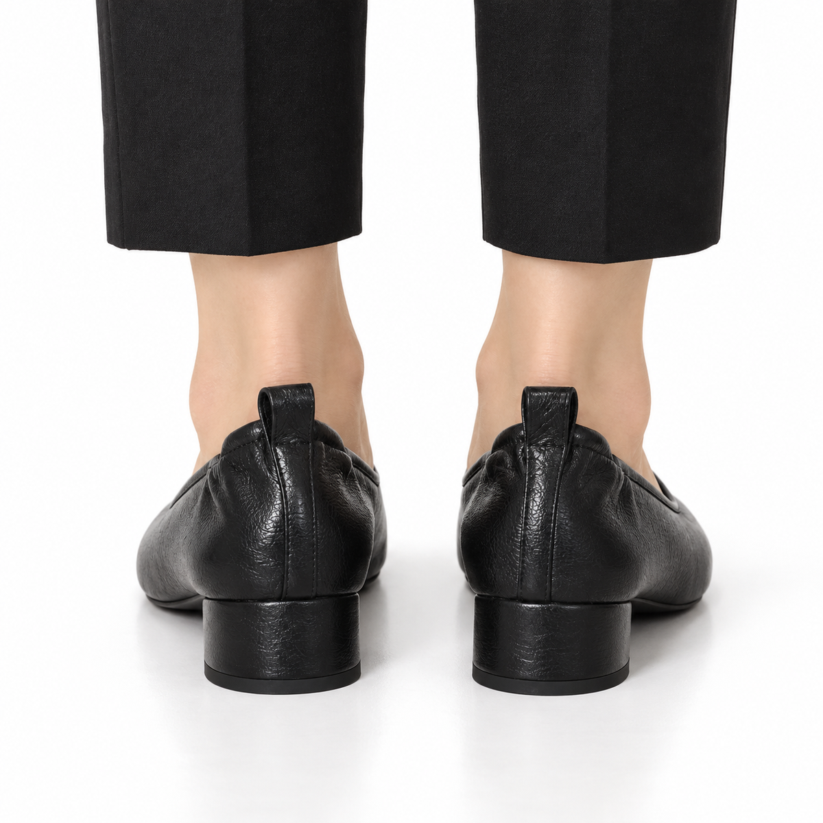 Mocassin Femme Tabi à Talon Bloc