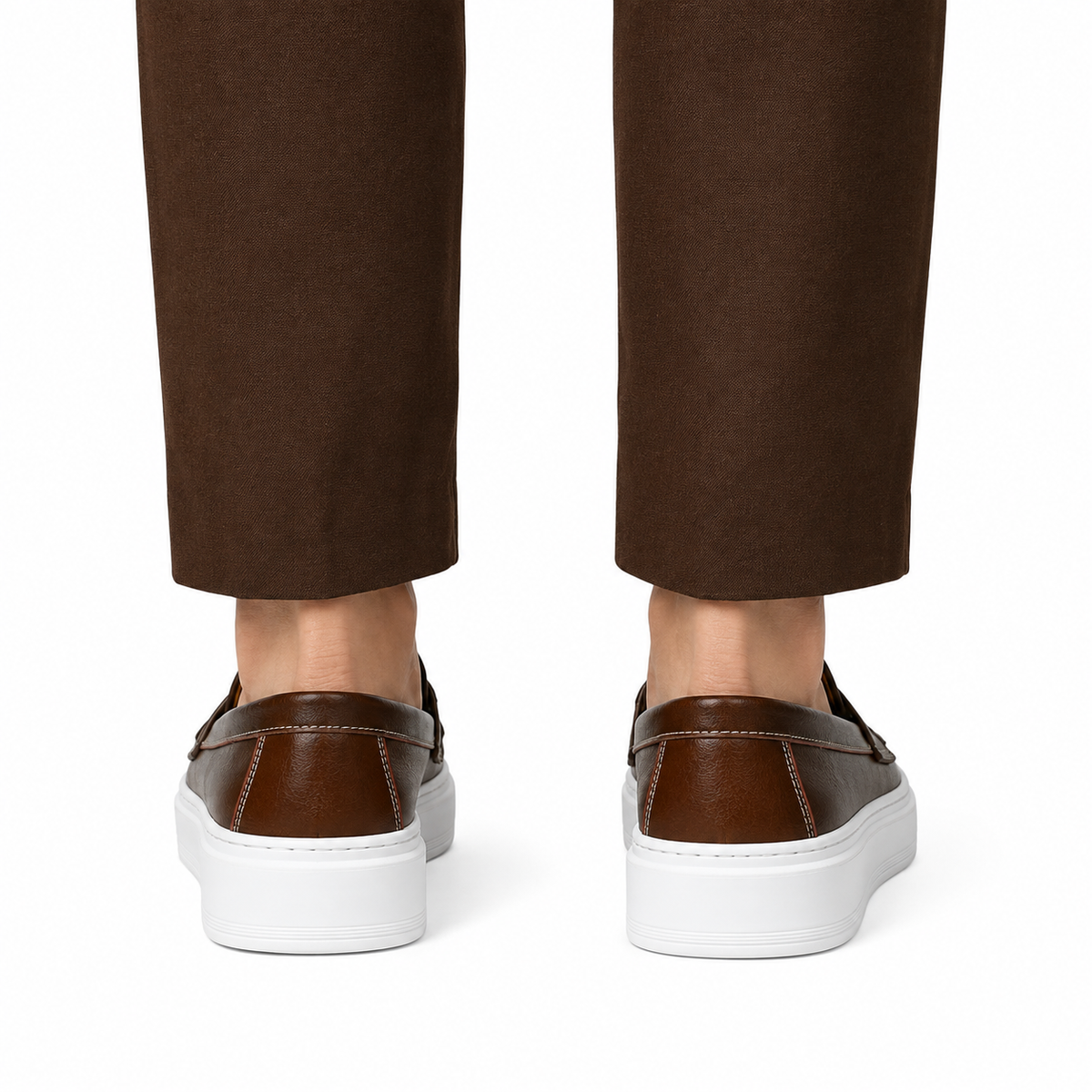 Mocassin Homme Surpiqûres Blanches