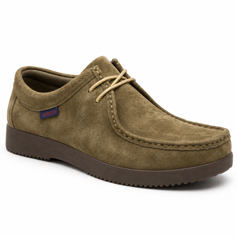 Mocassin Homme Daim à Lacets