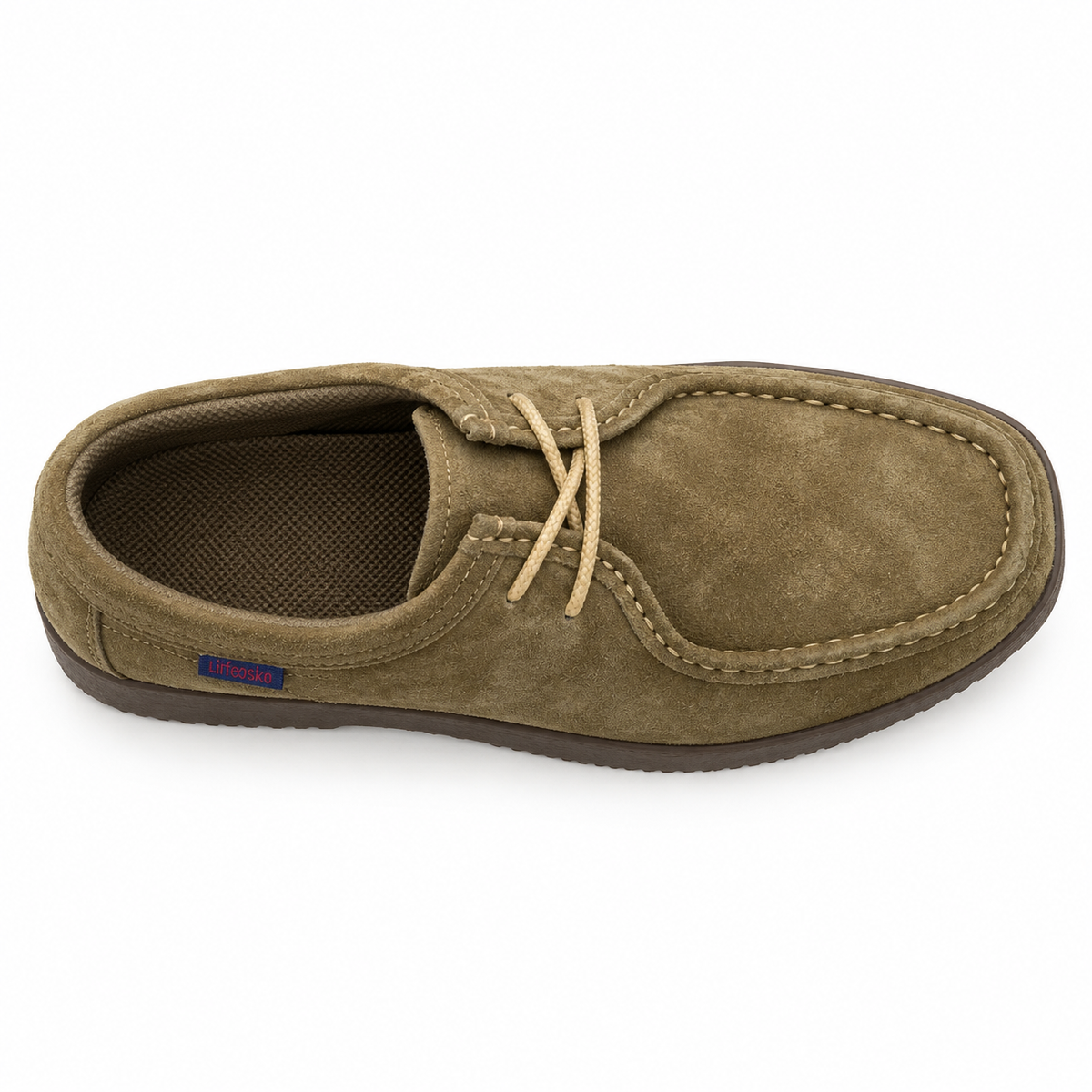Mocassin Homme Daim à Lacets