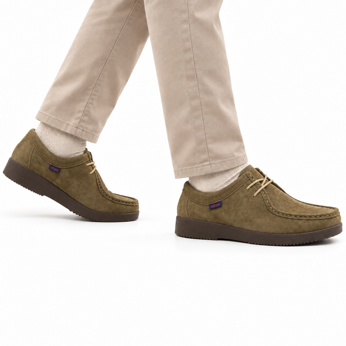 Mocassin Homme Daim à Lacets