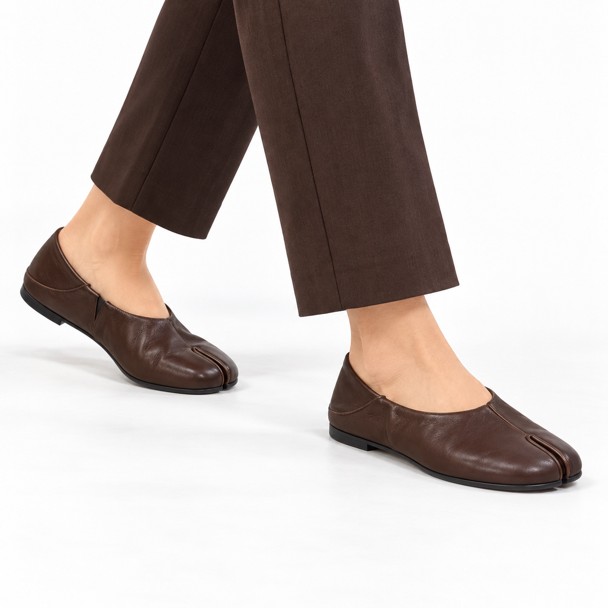 Mocassin Femme Tabi à Bout Fendu