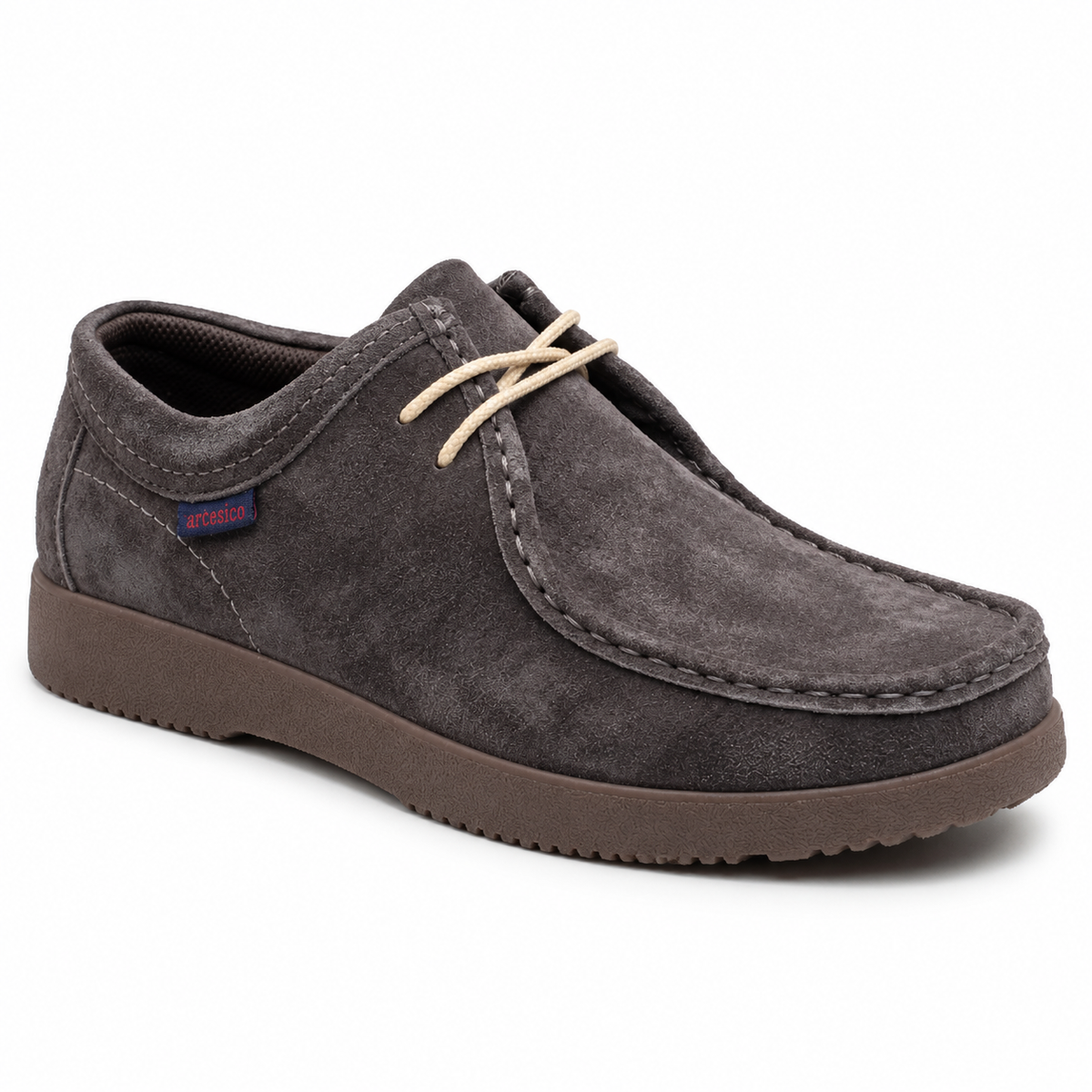 Mocassin Homme Daim à Lacets