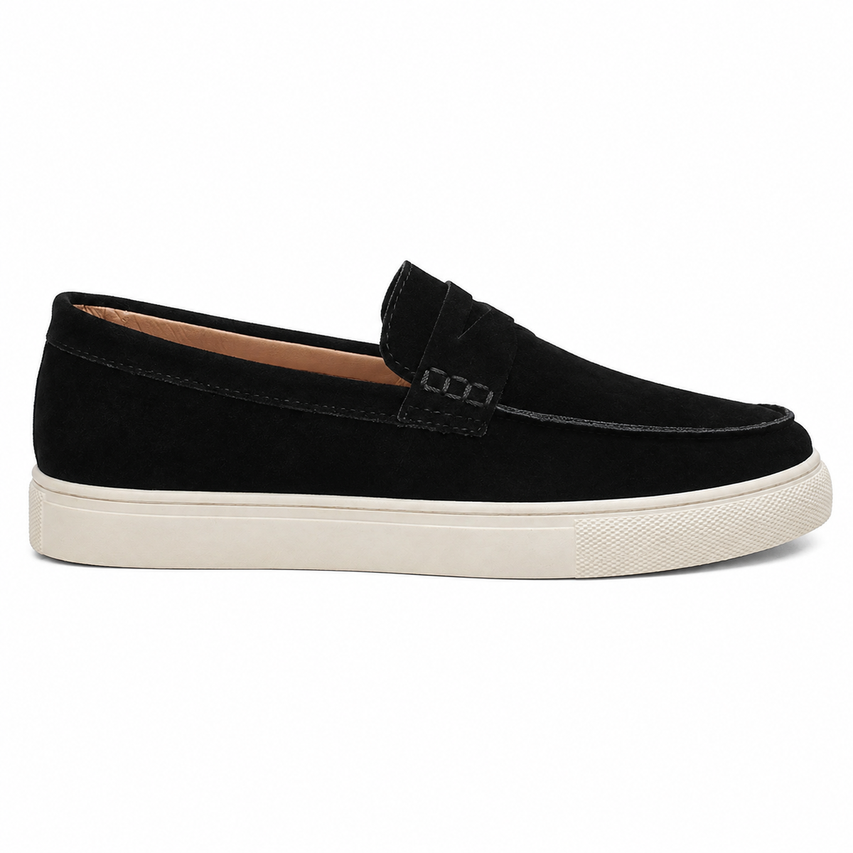 Mocassin Homme Daim Véritable Semelle Basket