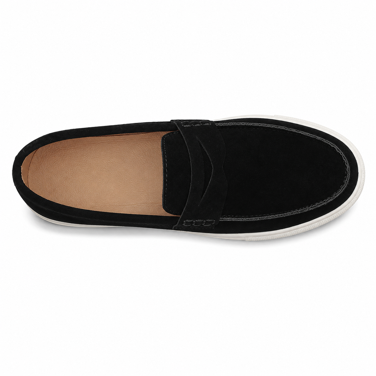 Mocassin Homme Daim Véritable Semelle Basket