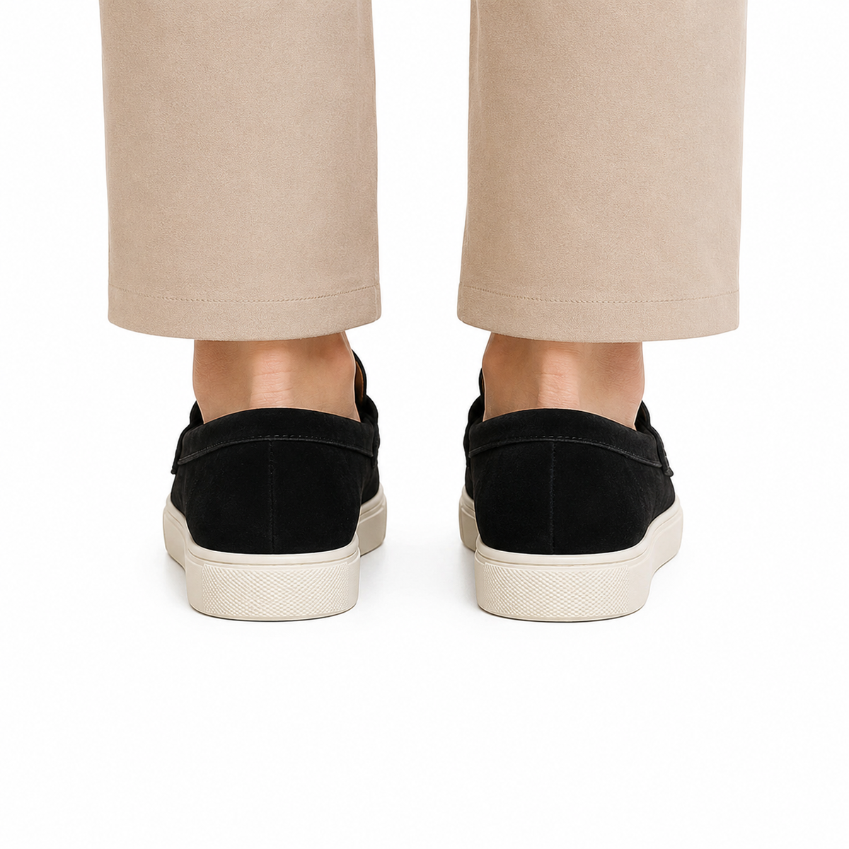 Mocassin Homme Daim Véritable Semelle Basket