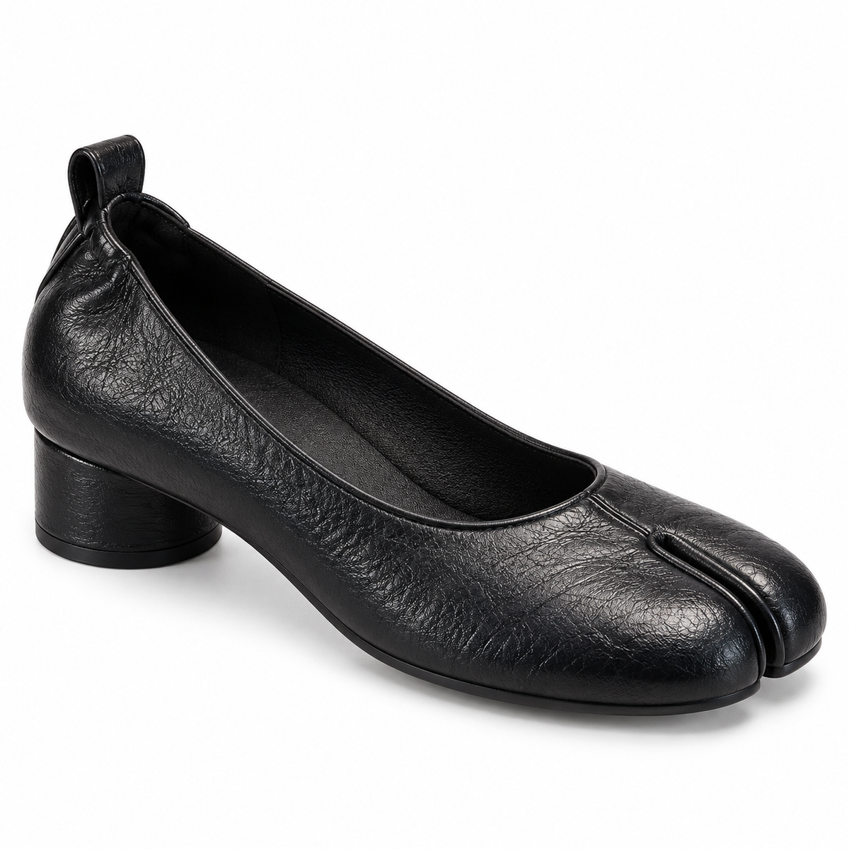 Mocassin Femme Tabi à Talon Bloc