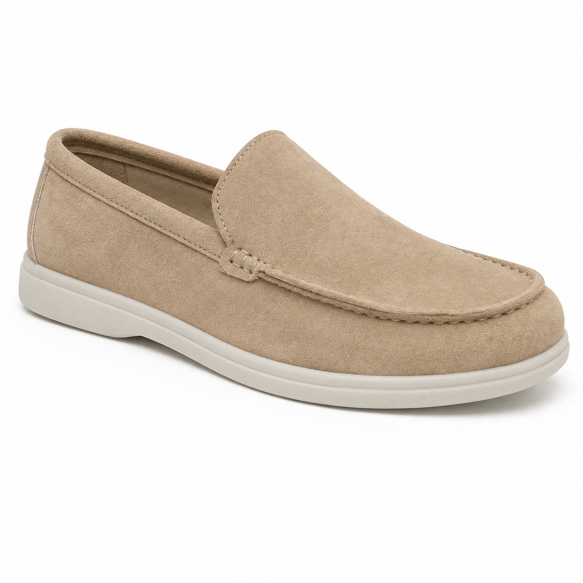 Mocassin Homme Suédine Empeigne Lisse