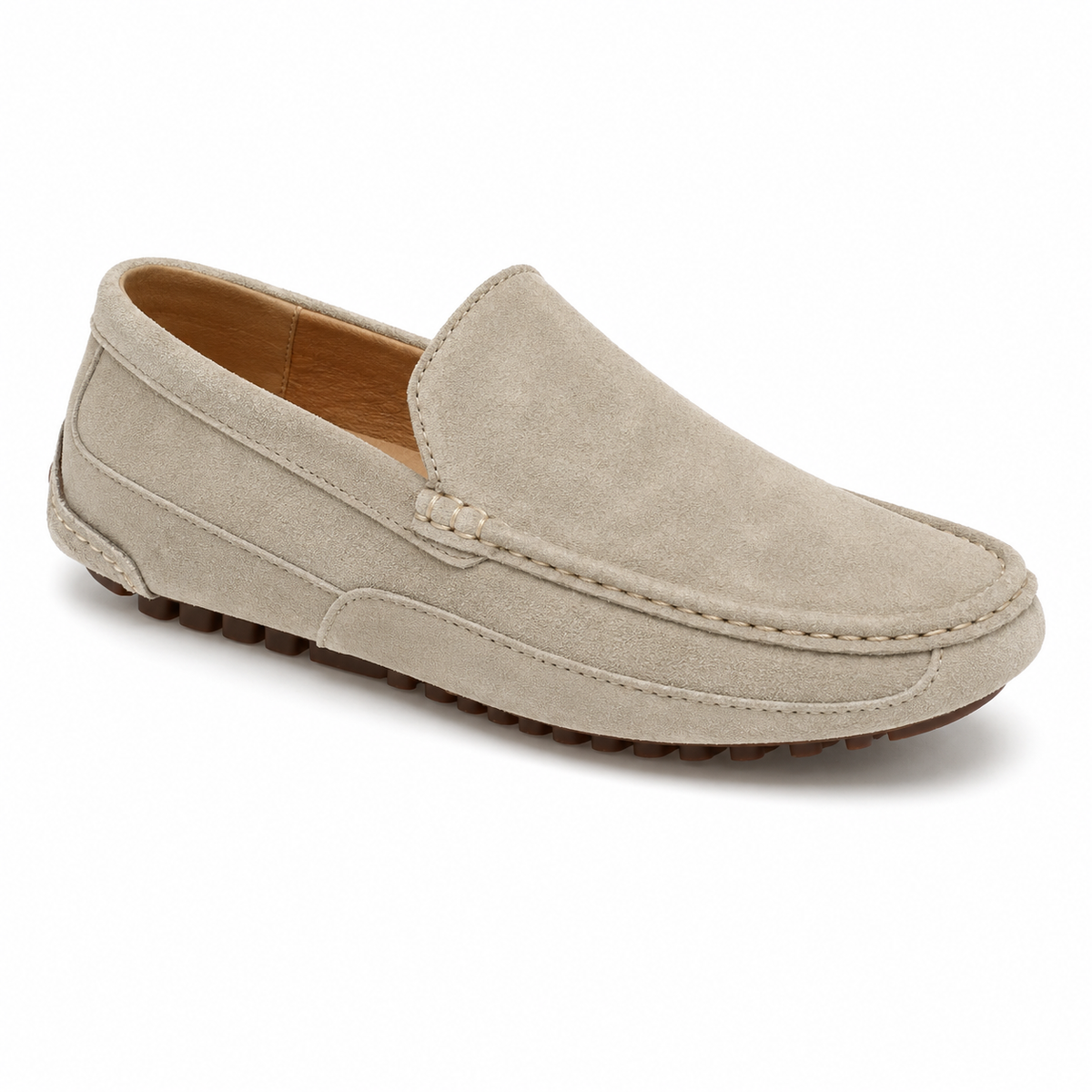 Mocassin Homme Aspect Daim Semelle à Picots