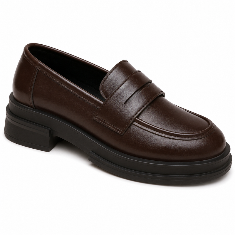 Mocassin Femme Bride Classique Talon Bas