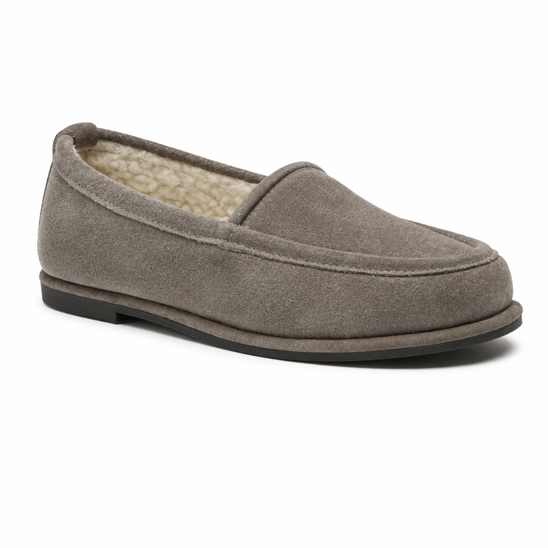 Mocassin Femme Daim Doublé Peluche