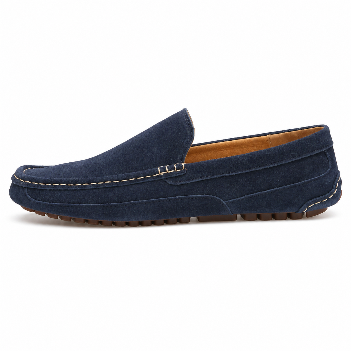 Mocassin Homme Aspect Daim Semelle à Picots