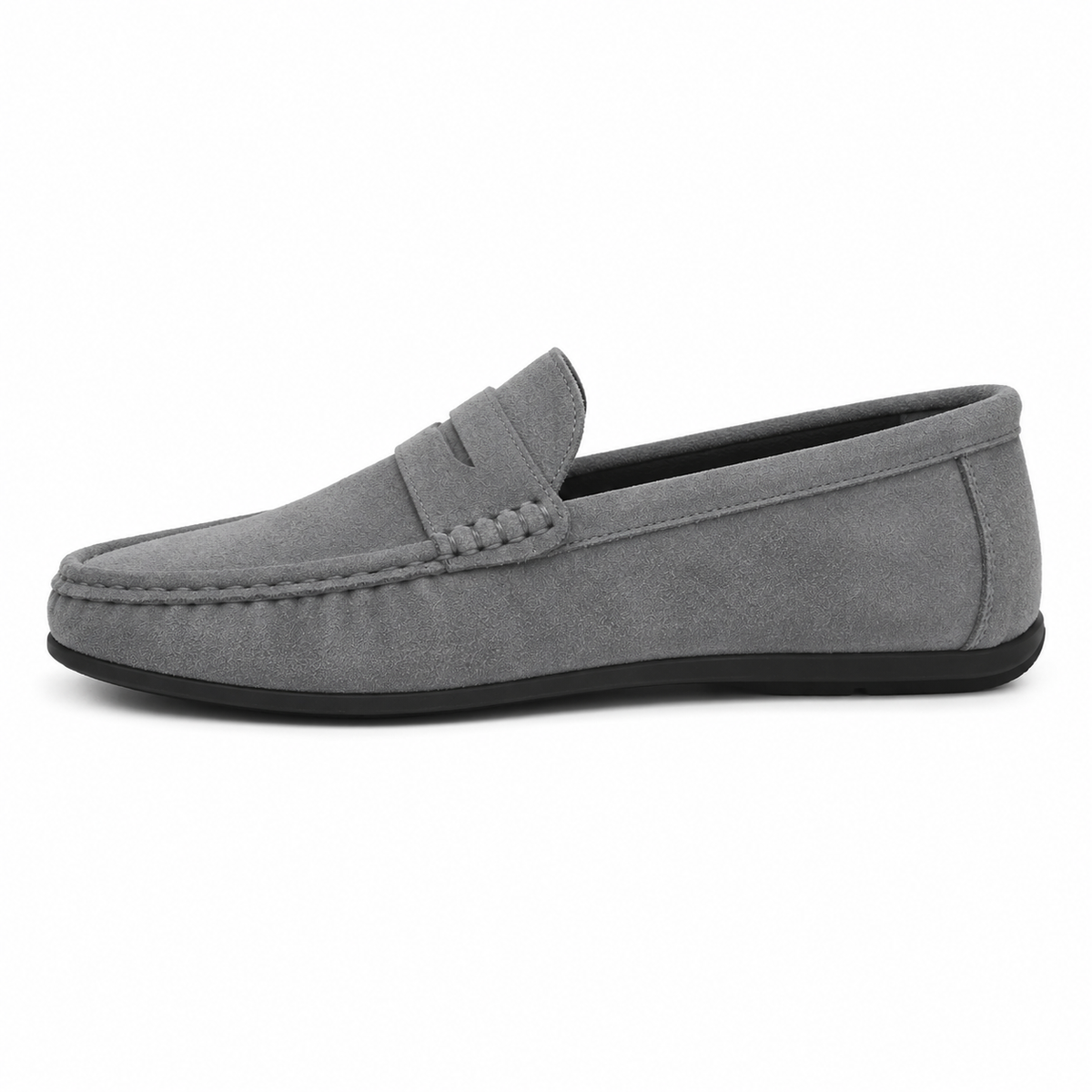 Mocassin Homme Suédine Semelle Noire