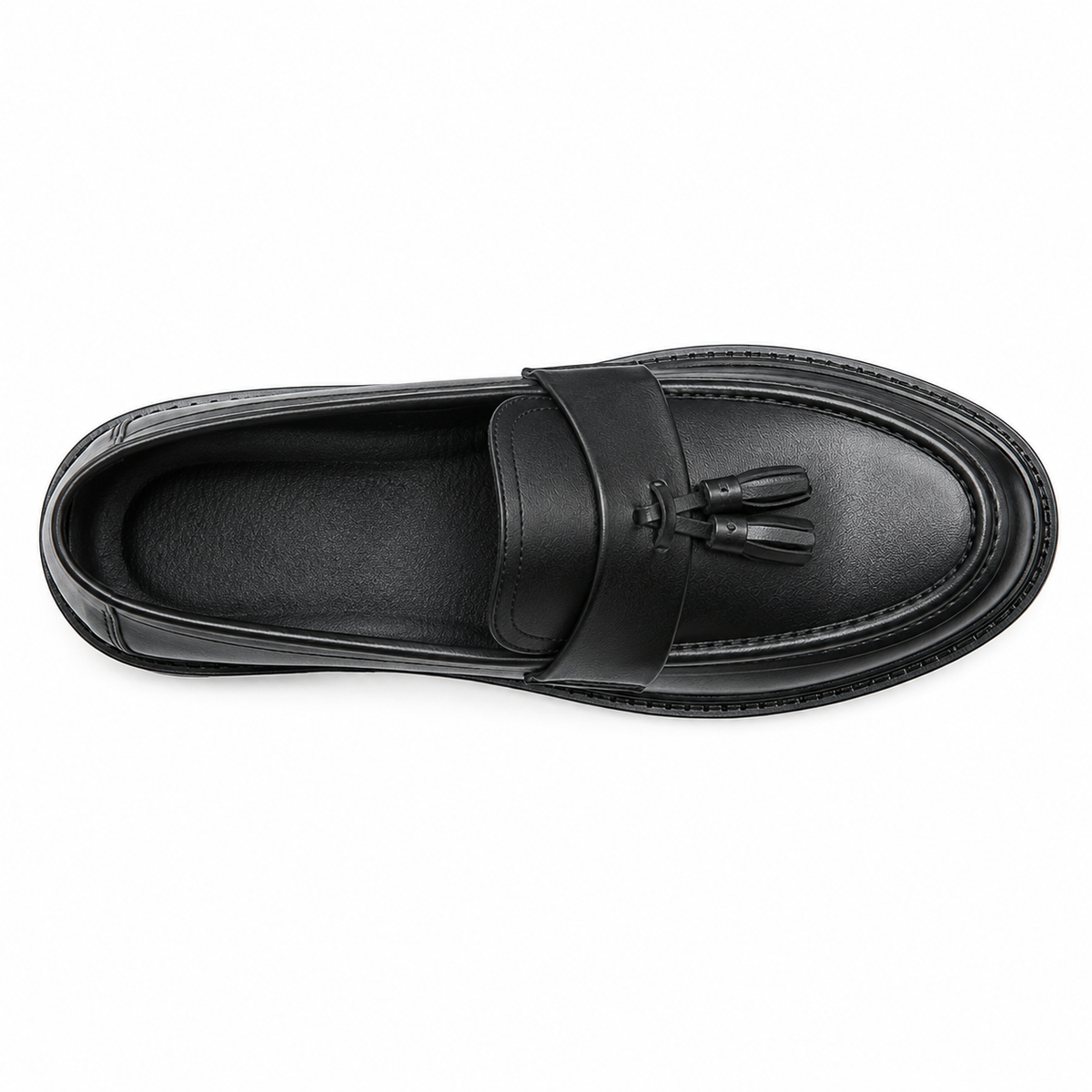 Mocassin Homme Pampilles Noir Mat
