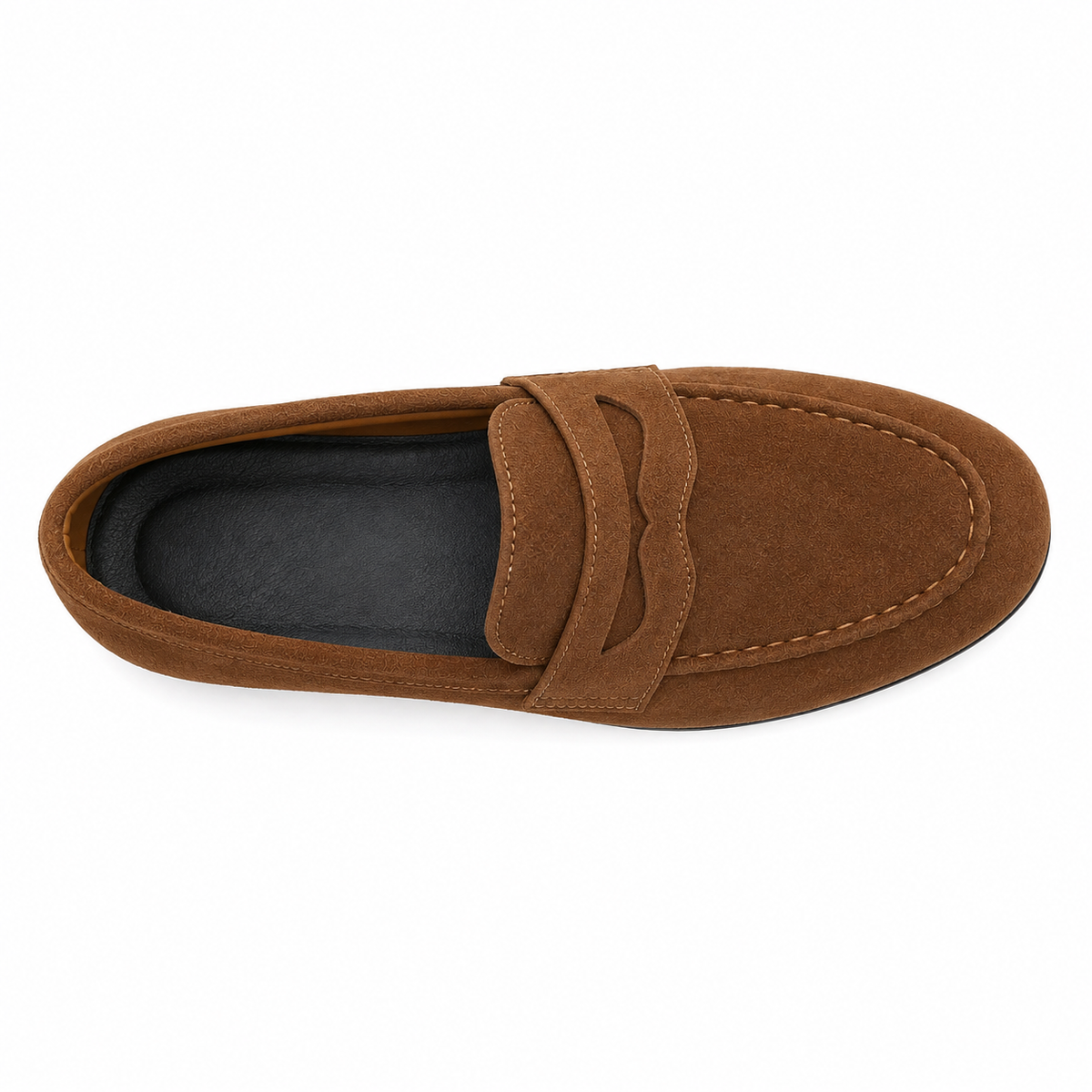 Mocassin Homme Effet Daim Bride Fendue