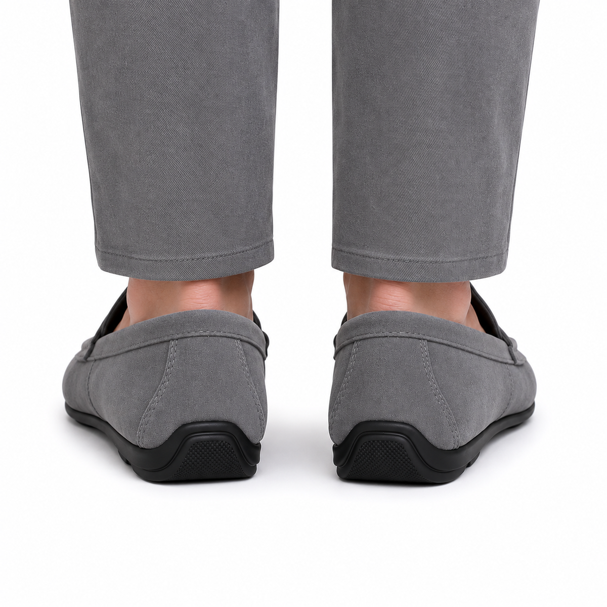 Mocassin Homme Suédine Semelle Noire