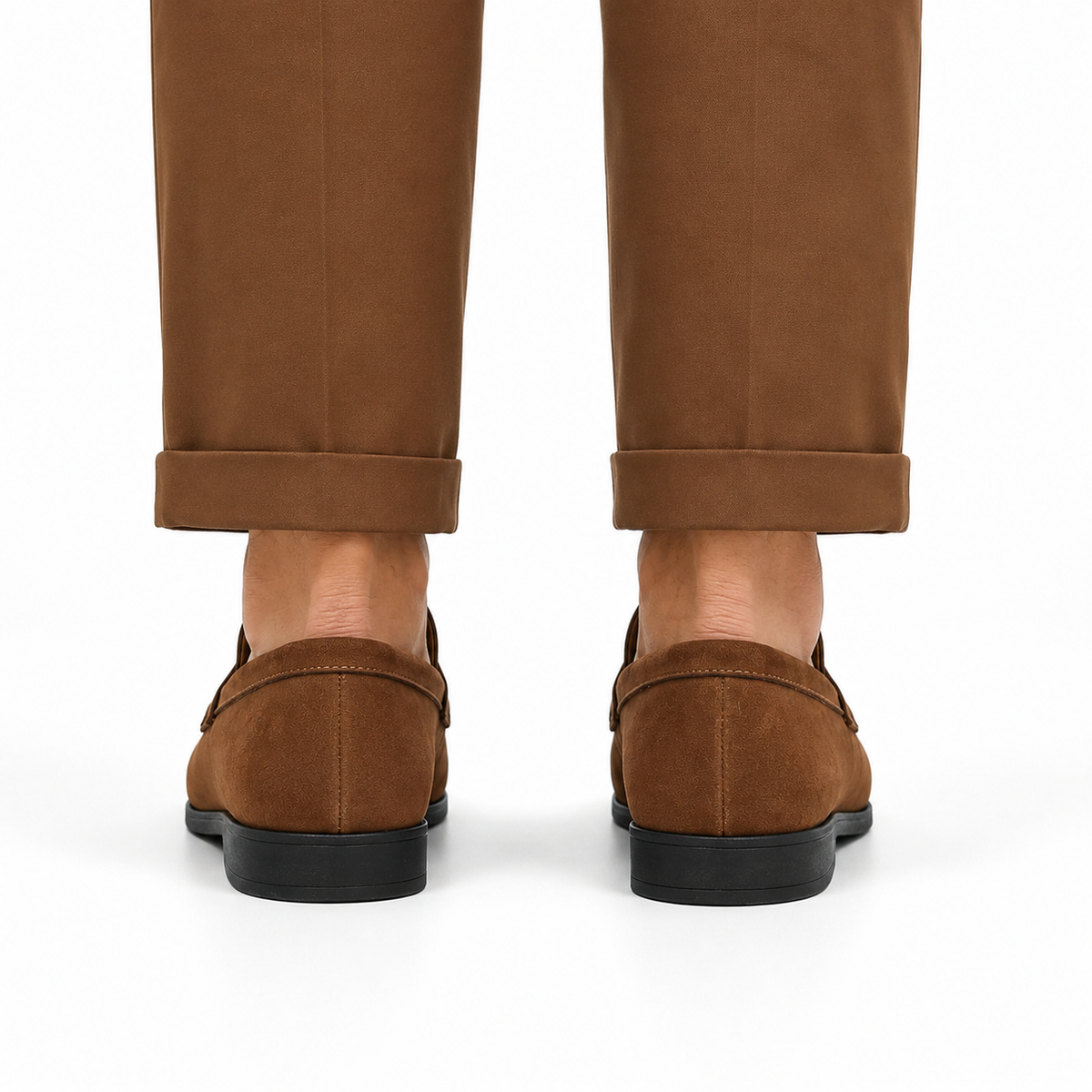 Mocassin Homme Effet Daim Bride Fendue