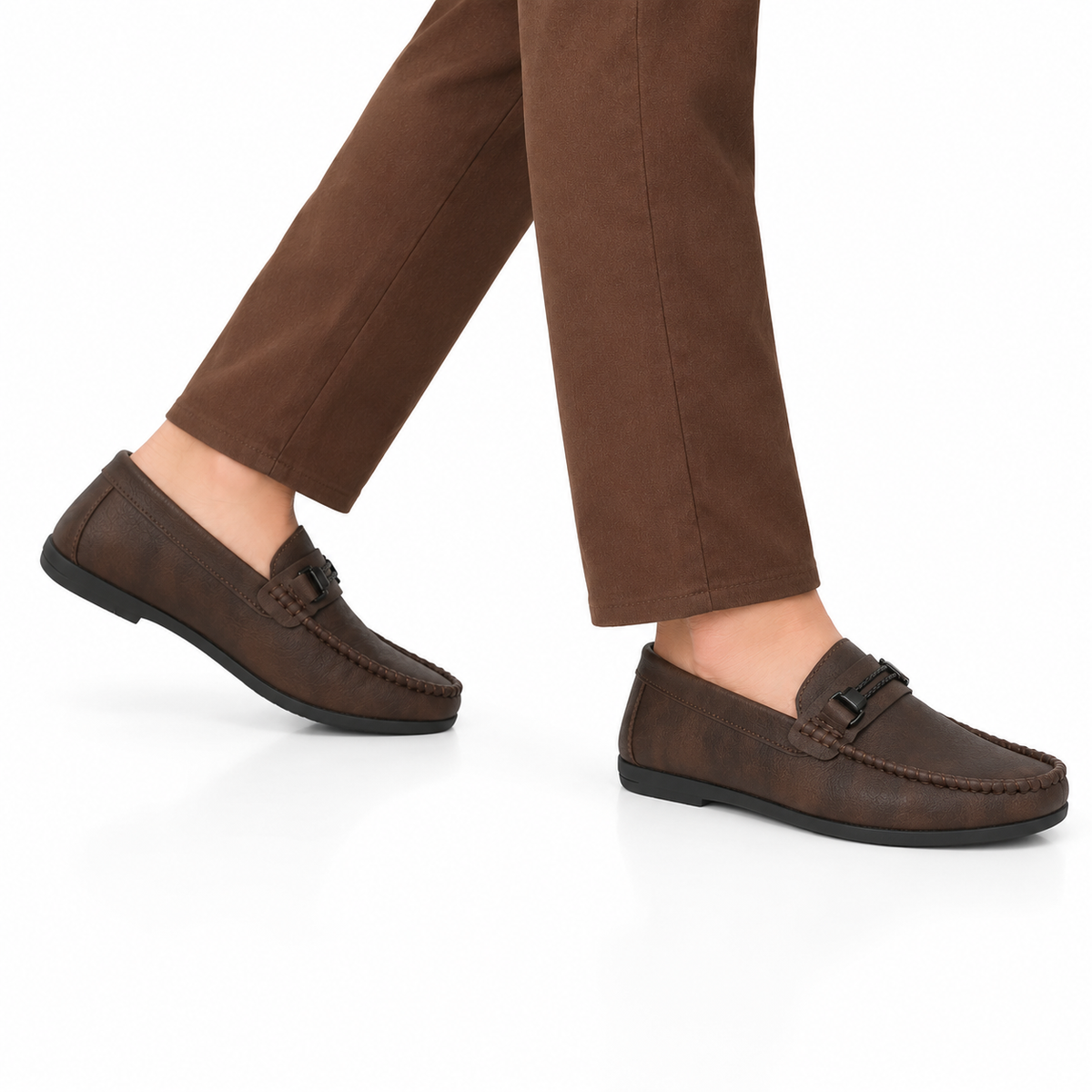 Mocassin Homme Barrette Semelle Fine