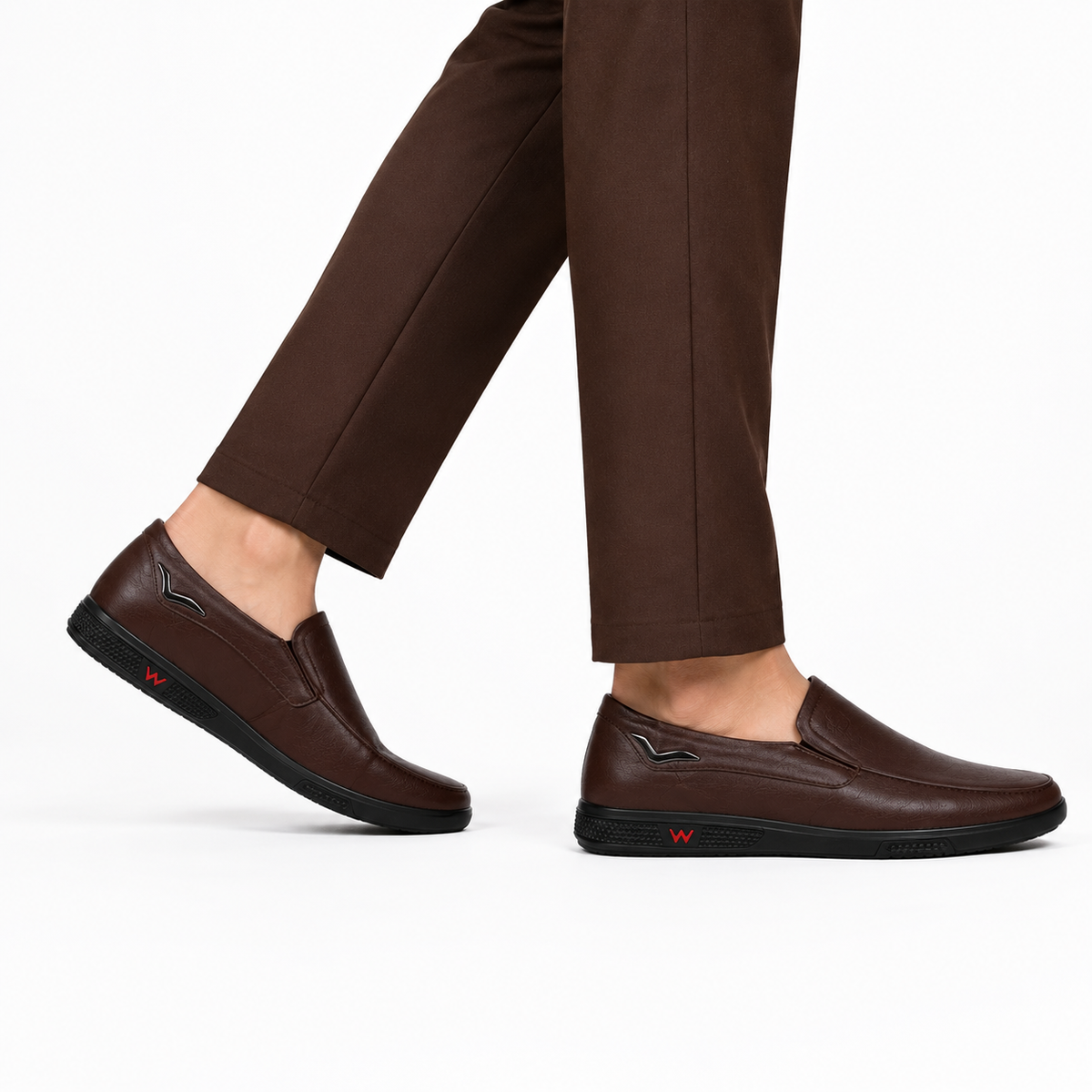 Mocassin Homme Cuir Véritable à Enfiler