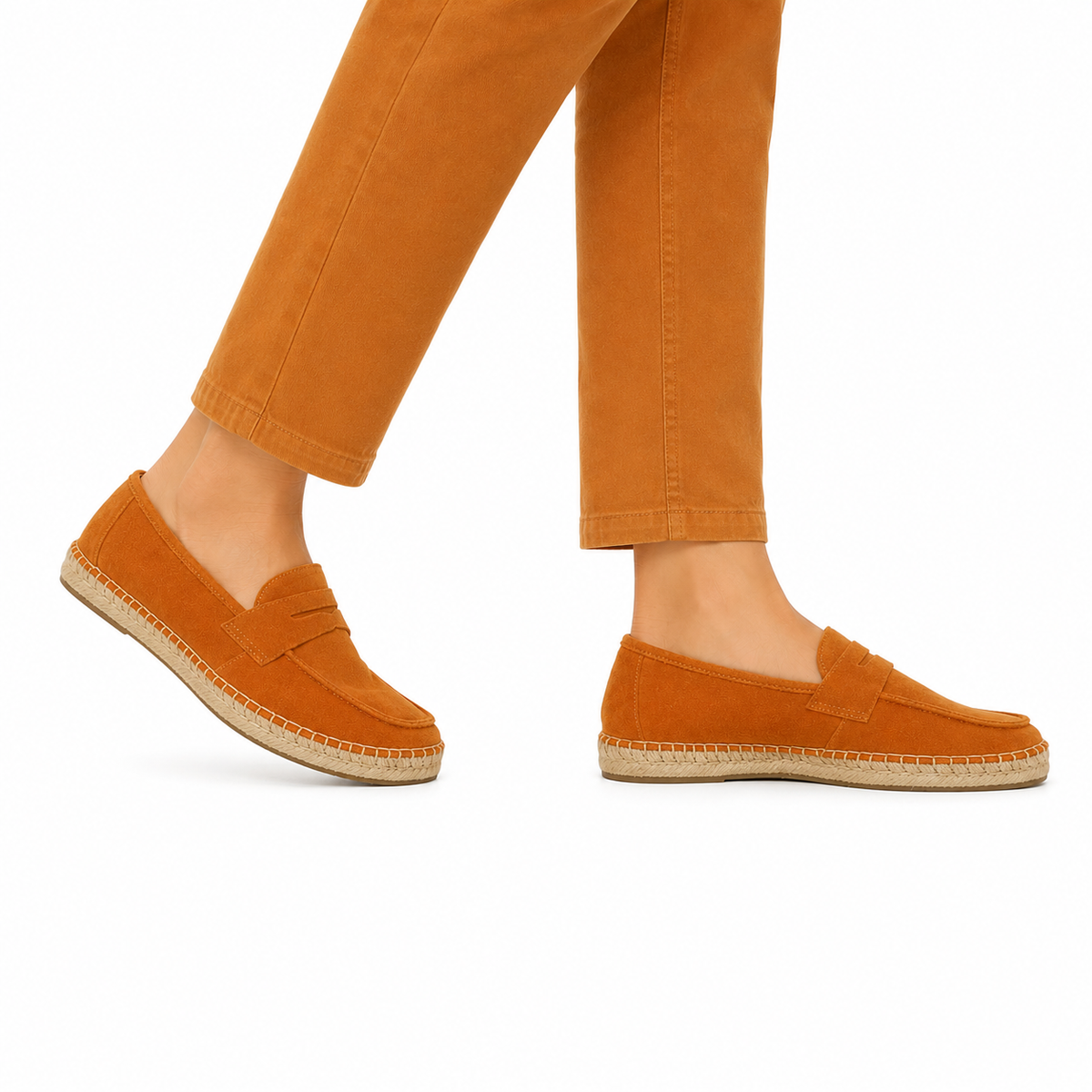 Mocassin Homme Daim Semelle Espadrille
