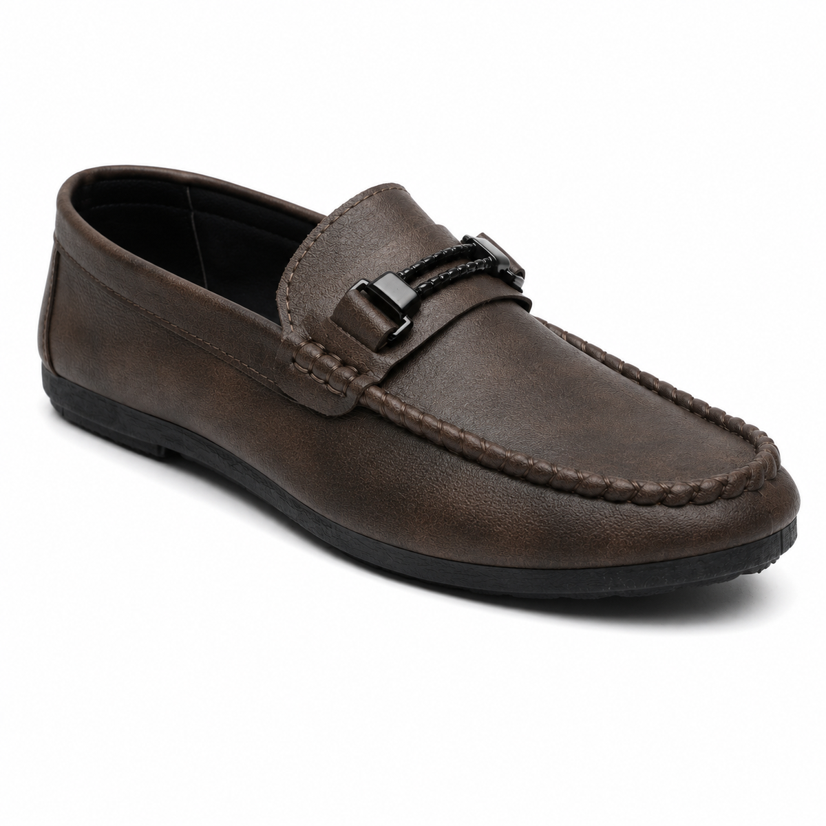 Mocassin Homme Barrette Semelle Fine